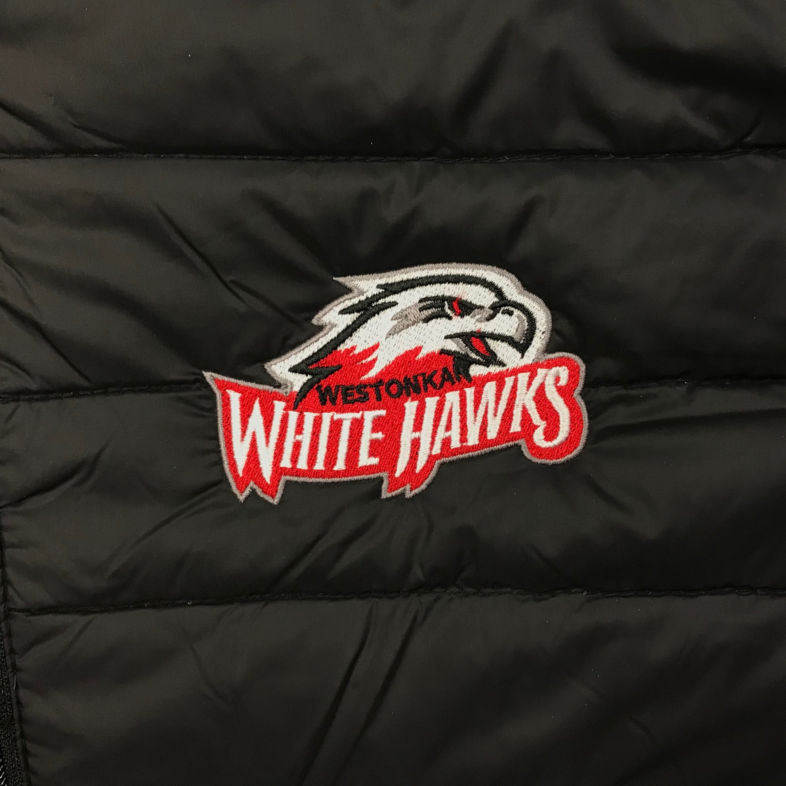 MWT - Ladies WESTONKA White Hawks 32 Degrees Women's Packable Down Vest
